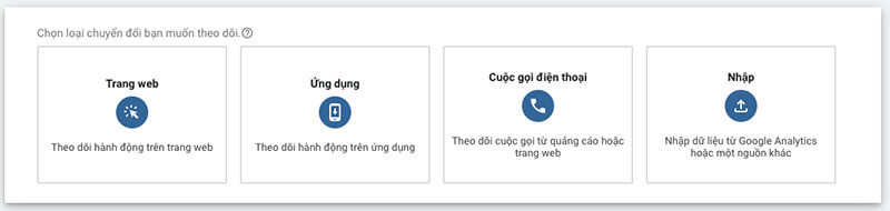 Các loại chuyển đổi hiện có trong Google Ads là gì?