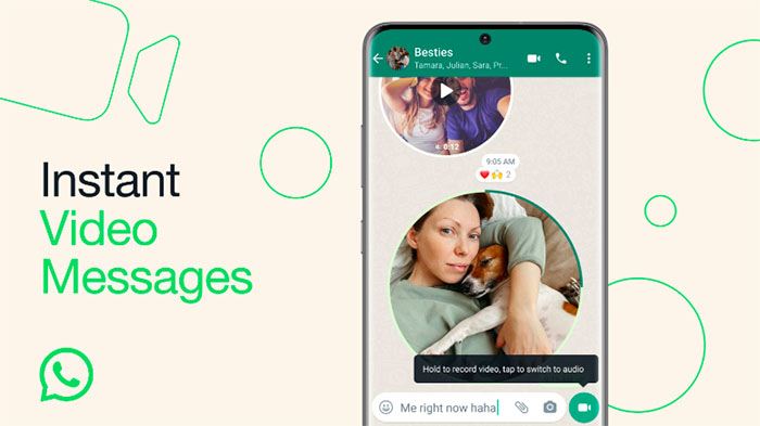 WhatsApp thêm tính năng gửi video trong khi nhắn tin