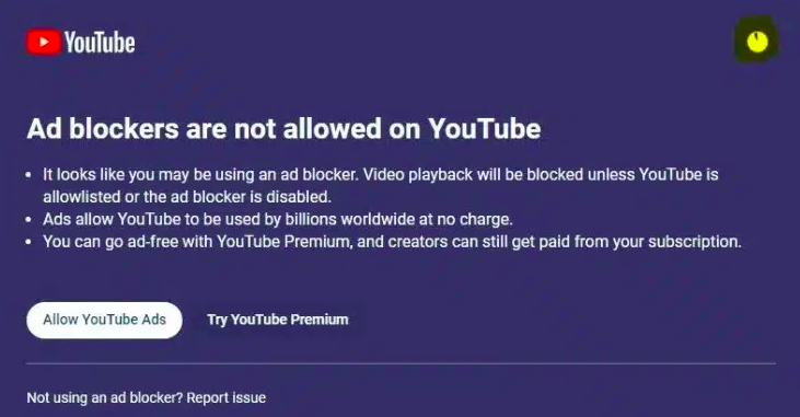 YouTube tiếp tục nỗ lực nhằm vô hiệu hoá trình chặn quảng cáo