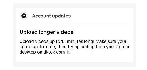 TikTok thử nghiệm cho phép tải lên video dài 15 phút