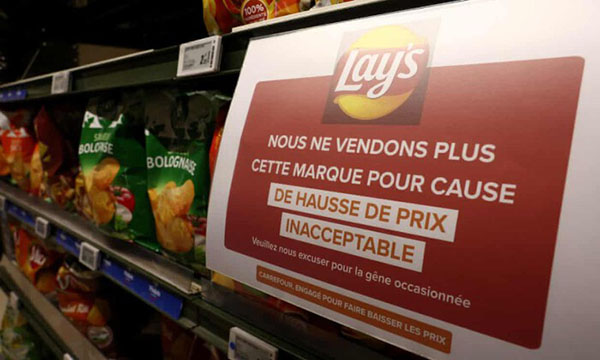 Chuỗi siêu thị Carrefour của Pháp sẽ ngừng bán sản phẩm của PepsiCo vì bị tăng giá quá cao